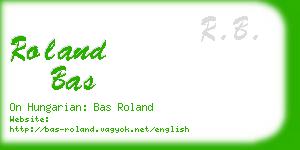 roland bas business card